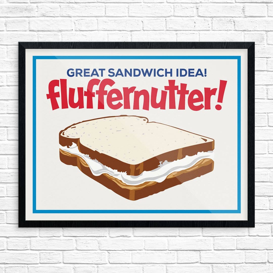 Marshmallow Fluffernutter Sandwich Print