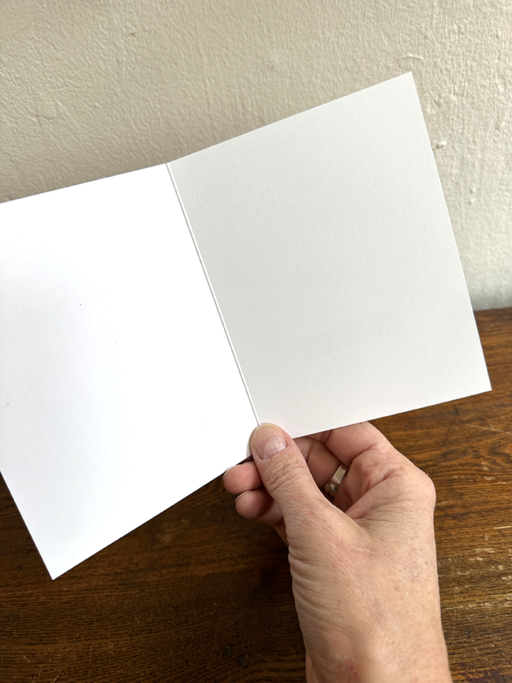 Man/Baby Hug LETTERPRESS CARD