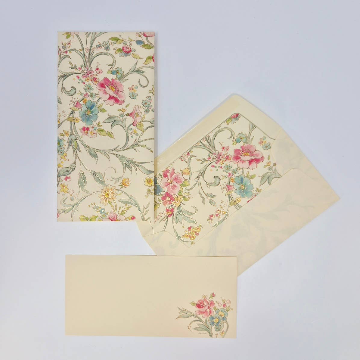 Long Portfolio Note Cards - CALLIGRAPHY