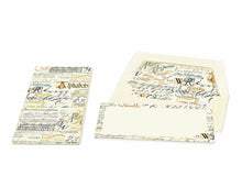 Long Portfolio Note Cards - CALLIGRAPHY