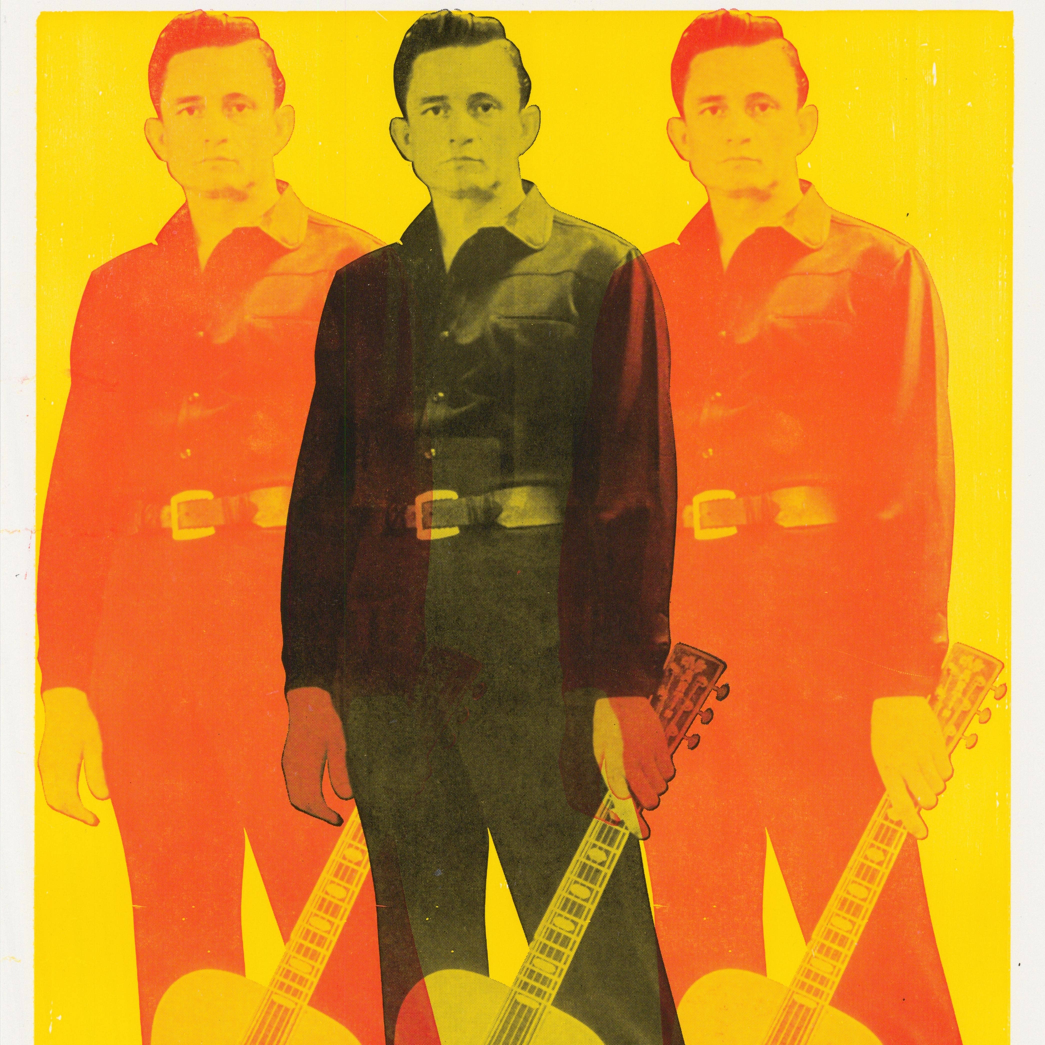 Triple Johnny Cash Poster