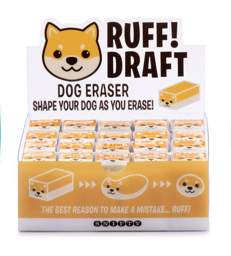 RUFF DRAFT DOG ERASER
