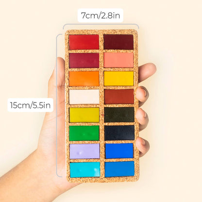 Spring Pans Set - 16 Watercolors | Ecofriendly | Lightfast