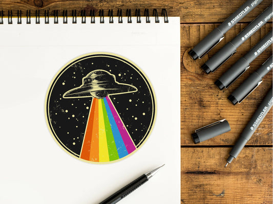 Queer UFO Sticker - 3" Circular