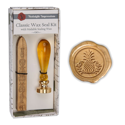 Murano Glass Handle Wax Seal Kit with popular symbols