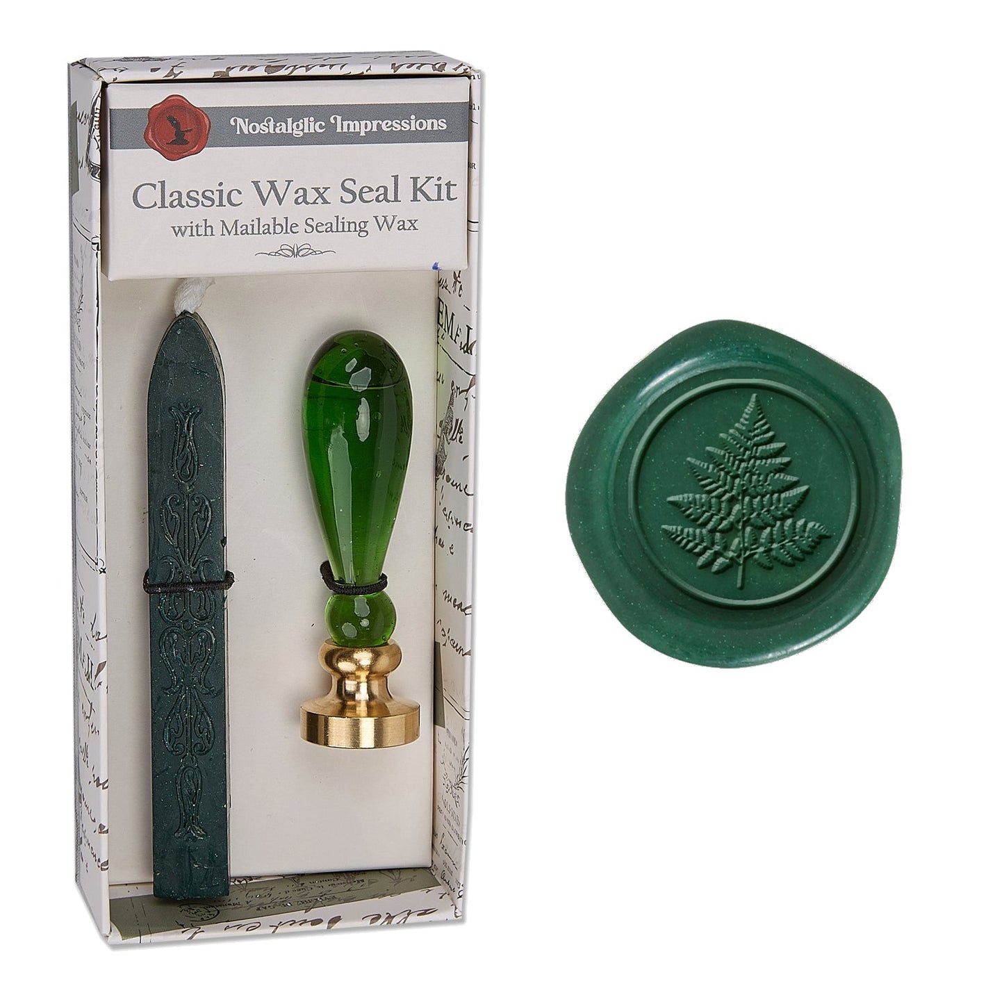 Murano Glass Handle Wax Seal Kit with popular symbols