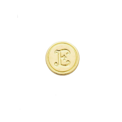 Brass Serif Initial Wax Seal Stamp Gift Set with Gold Sealing Wax