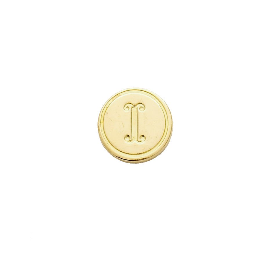 Brass Serif Initial Wax Seal Stamp Gift Set with Gold Sealing Wax