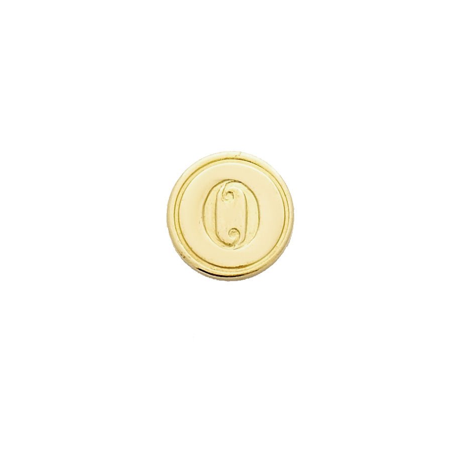 Brass Serif Initial Wax Seal Stamp Gift Set with Gold Sealing Wax