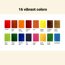 Autumn/Fall Colorsheets - 16 Handmade Watercolors