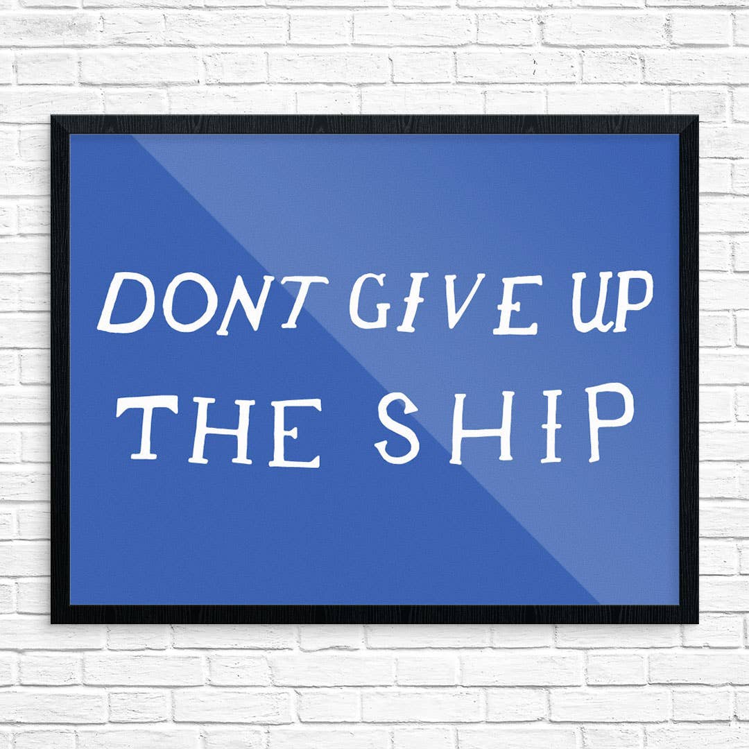 11" x 14" Don't Give Up The Ship Battle Flag Print