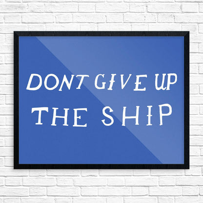 11" x 14" Don't Give Up The Ship Battle Flag Print