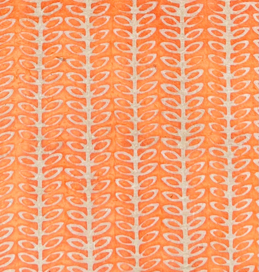 Batik coffee beans, bright orange