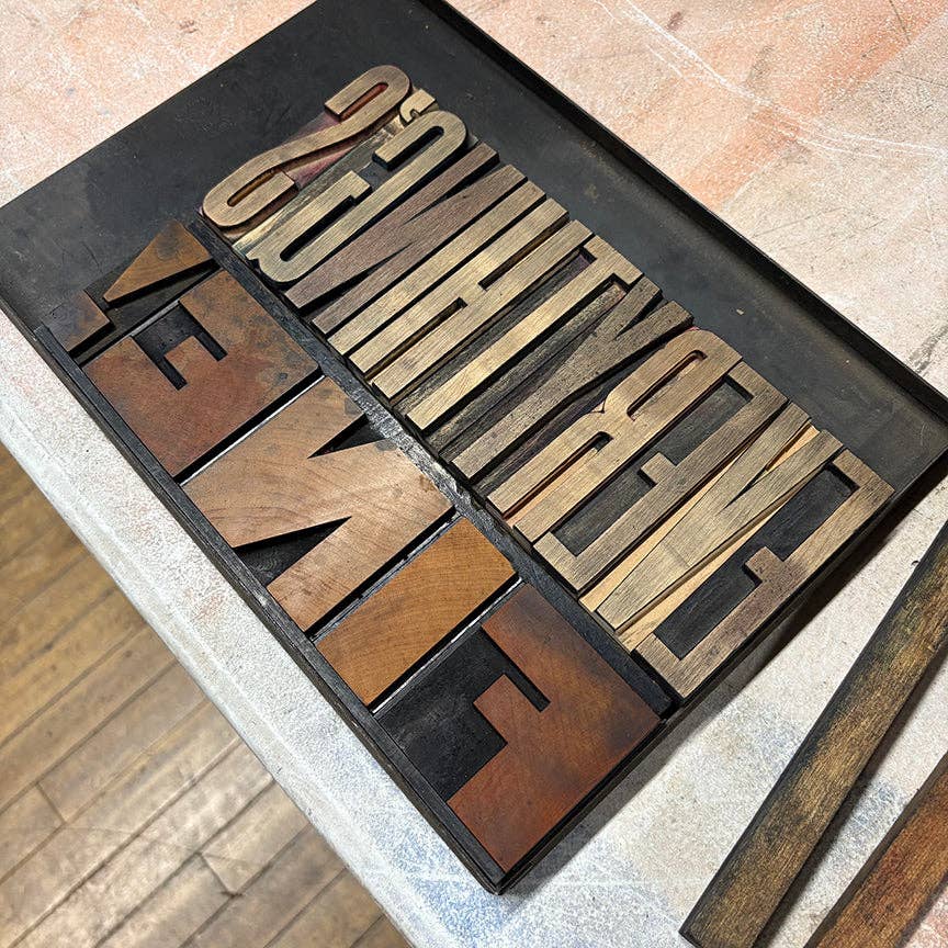 Everything's Fine Letterpress Print