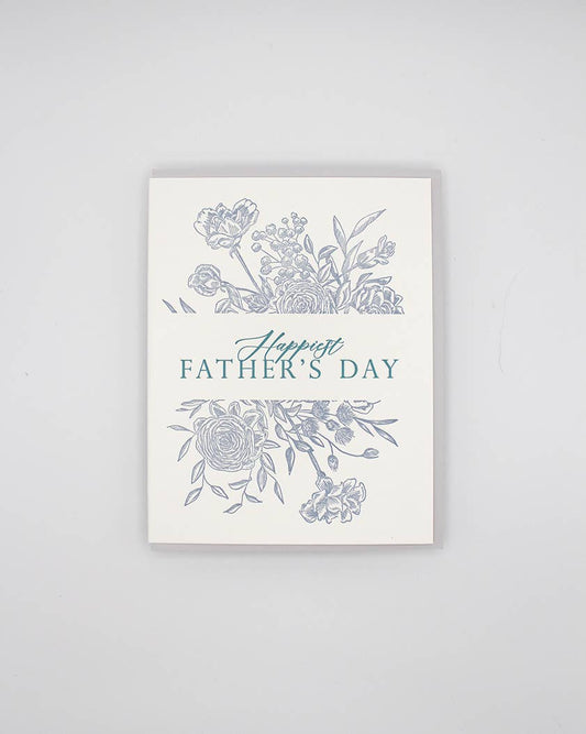 Happy Father's Day Letterpress Greeting Card
