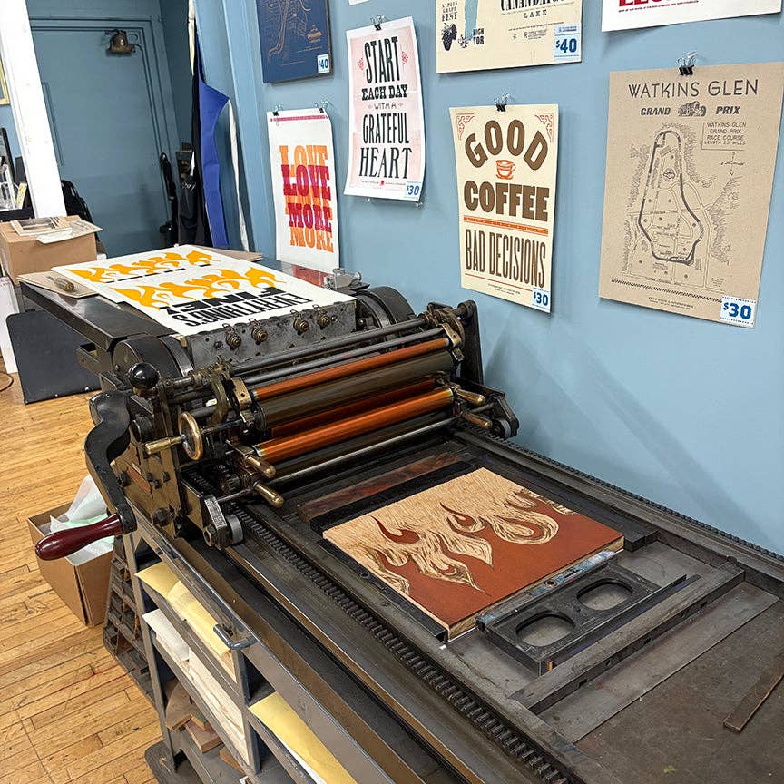 Everything's Fine Letterpress Print