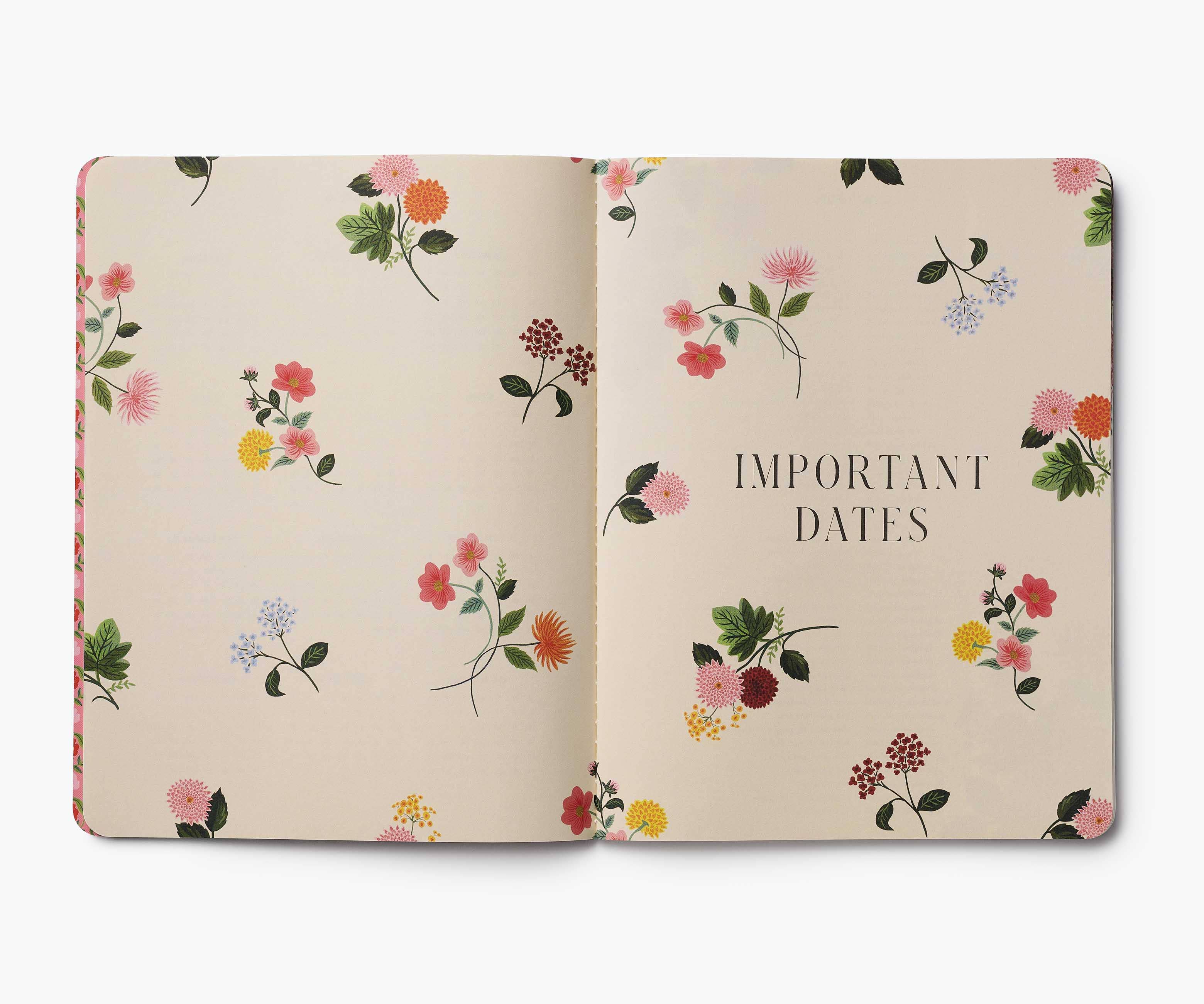 2026 Dahlia 12-Month Appointment Notebook