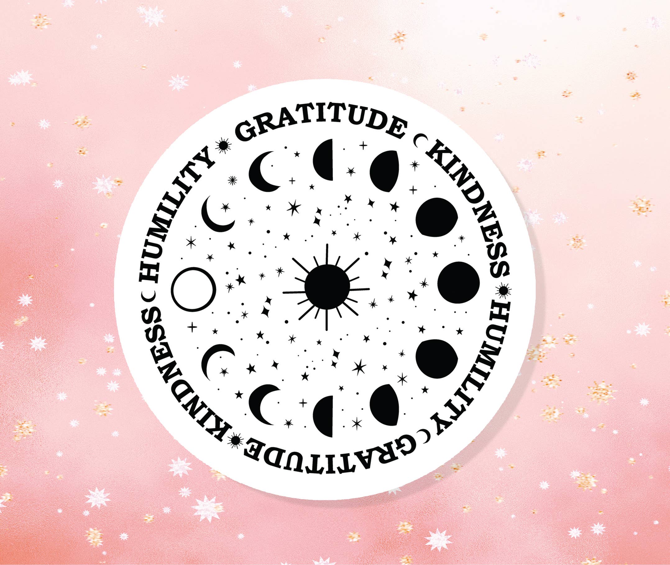 Humanity Gratitude Kindness Sticker Metaphysical Intention