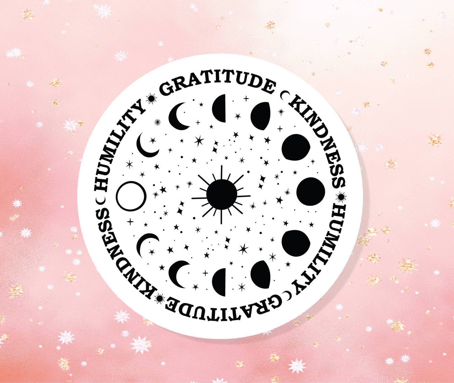 Humanity Gratitude Kindness Sticker Metaphysical Intention