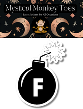 Funny F Bomb Vinyl Sticker