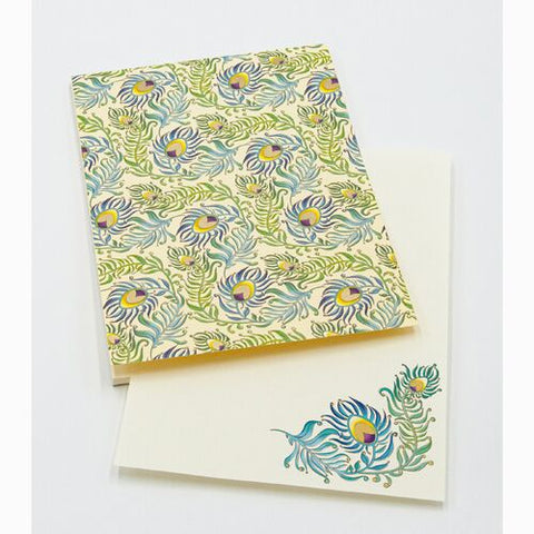 Peacock A5 Notepad Writing Set