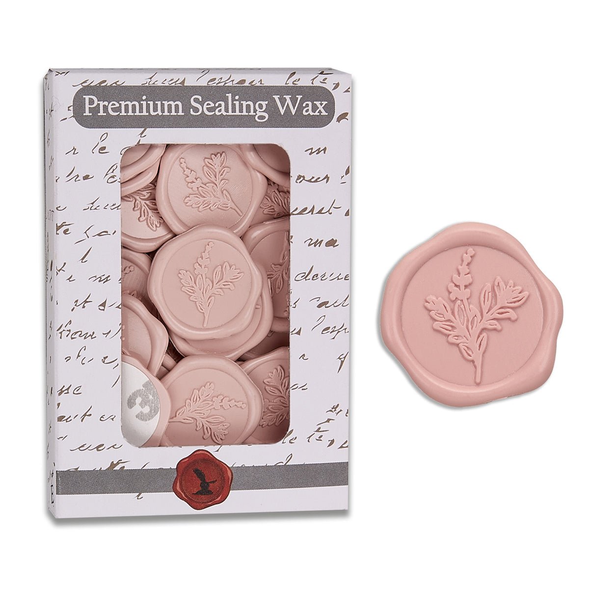 Botanical Adhesive Wax Seal Stickers for Envelopes and Invitations (25-Pack) 6 Colors