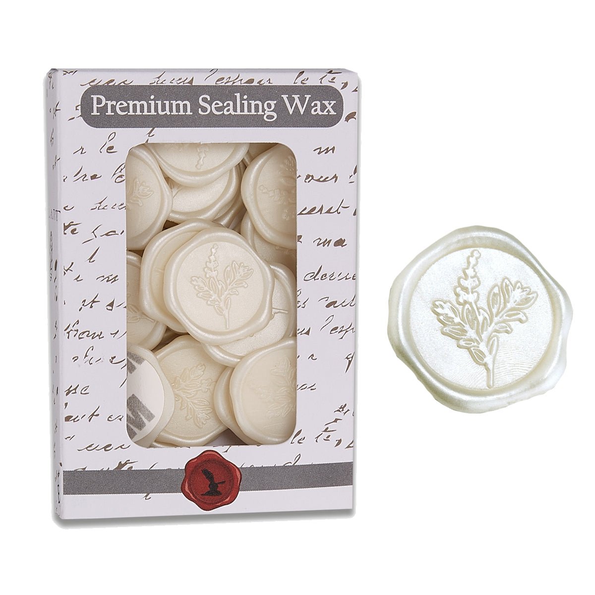 Botanical Adhesive Wax Seal Stickers for Envelopes and Invitations (25-Pack) 6 Colors