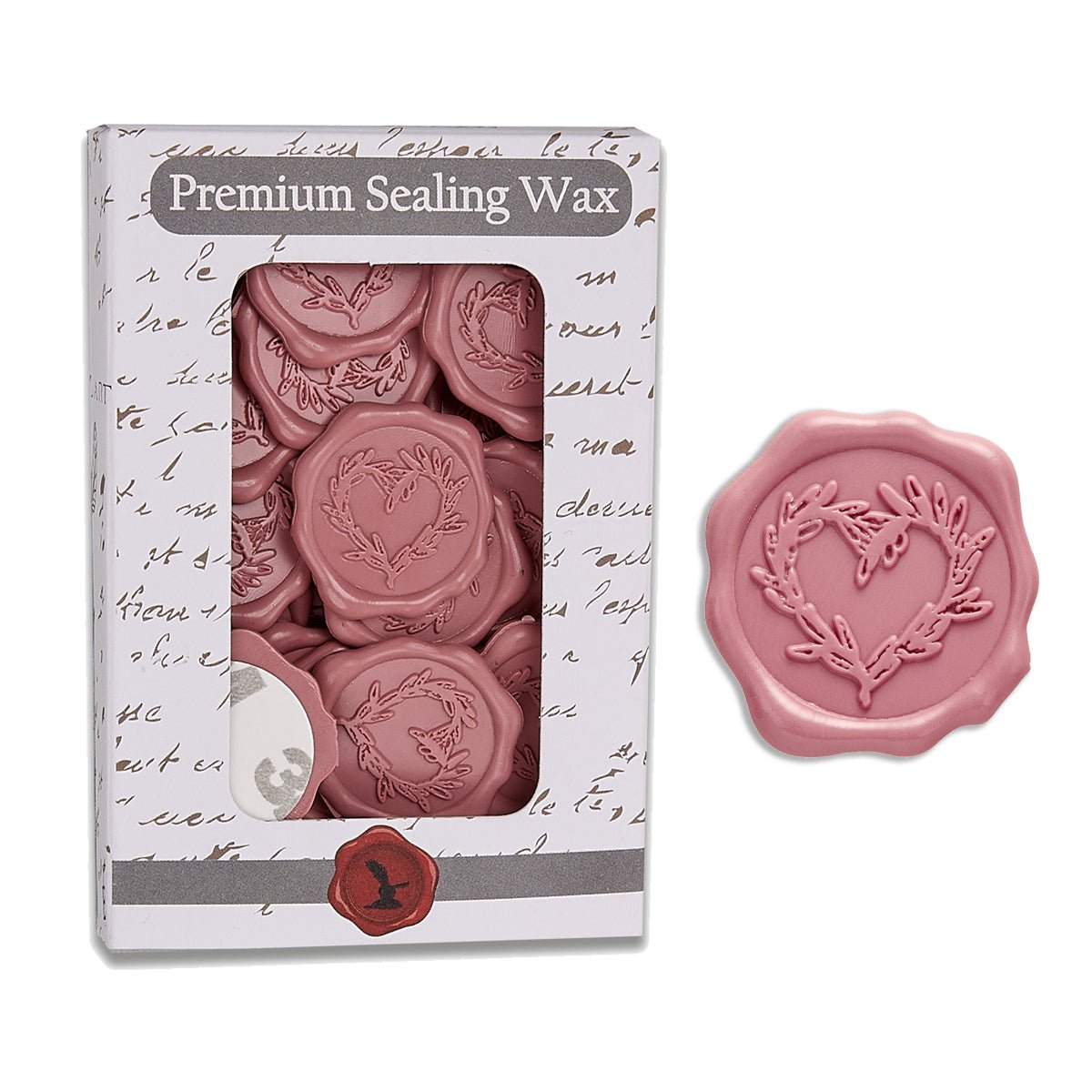 Branch Heart Adhesive Wax Seal Stickers for Envelopes and Invitations (25-Pack) 6 Colors