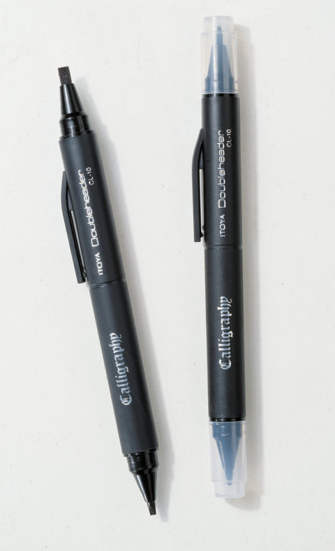 Doubleheader Calligraphy Marker - Black