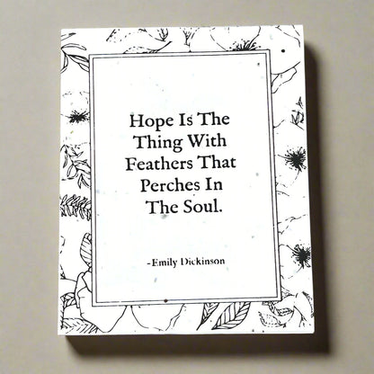 Emily Dickinson, Hope - Style 1