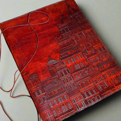 European Adventure: 10x13 Leather Journal
