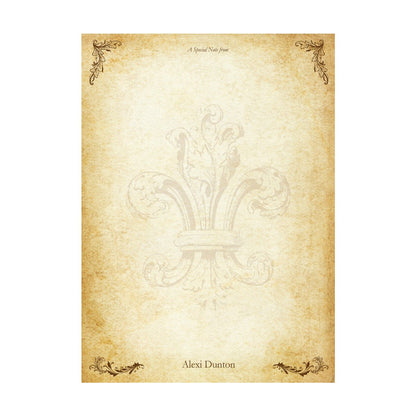 Parchment Stationery Vintage Design Boxed Gift Set -20/10 with Personalization option