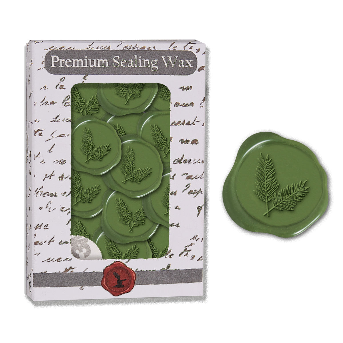 Fern Adhesive Wax Seal Stickers for Envelopes and Invitations (25-Pack)