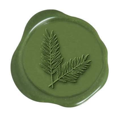 Fern Adhesive Wax Seal Stickers for Envelopes and Invitations (25-Pack)