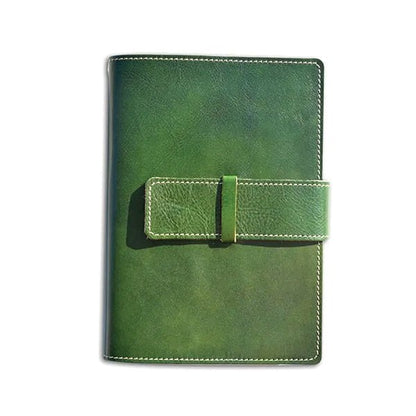 Manufactus Roma Refillable Leather Journal - 5x7 - Smooth Calfskin - Handcrafted in Italy