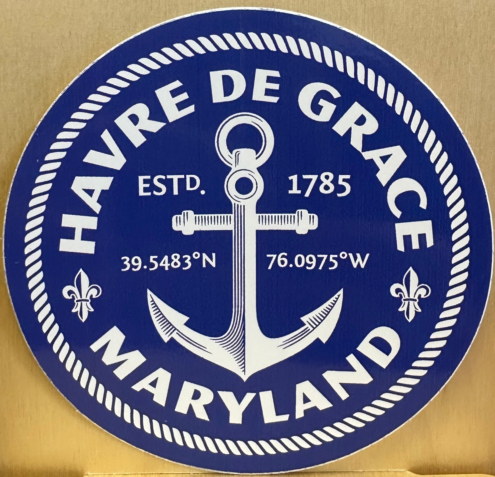 Havre de Grace Anchor Sticker