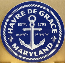 Havre de Grace Anchor Sticker