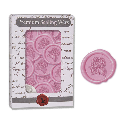 Hydrangea Adhesive Wax Seal Stickers for Envelopes and Invitations (25-Pack)