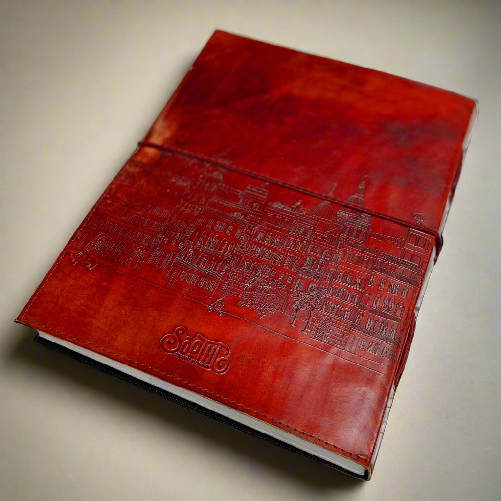 European Adventure: 10x13 Leather Journal