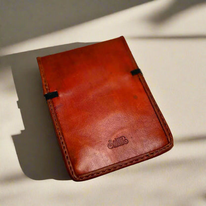 Brown Flap Refillable Leather Notepad