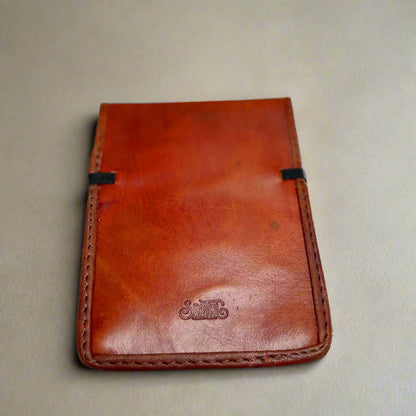 Brown Flap Refillable Leather Notepad