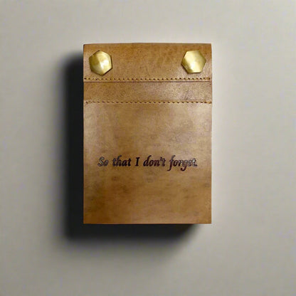 Eco-Friendly Refillable Leather Notepads