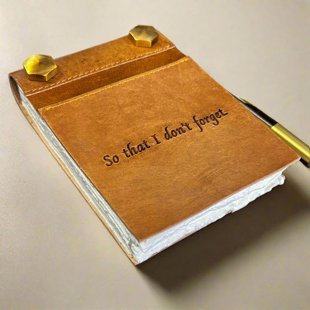 Eco-Friendly Refillable Leather Notepads