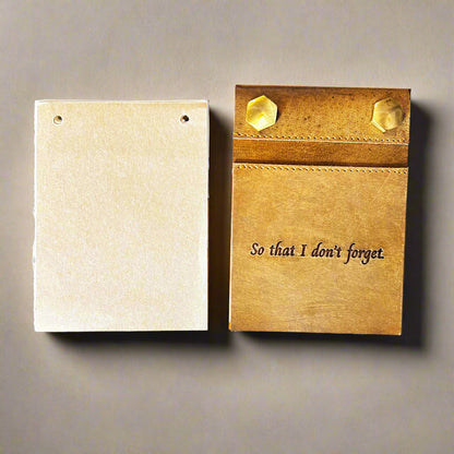 Eco-Friendly Refillable Leather Notepads