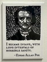 Edgar Allan Poe Quote Magnet – “Words have no power…”
