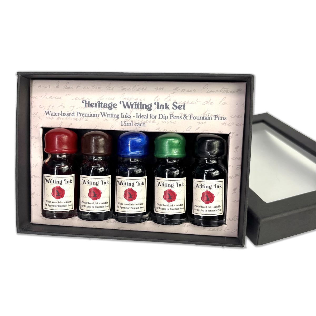 Heritage Apothecary Writing Ink Boxed Gift Set – Small Wax Seal Cap Jar (15ml / 0.5oz)