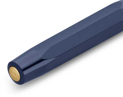 Kaweco Classic Sport fountain pen in navy, end detail
