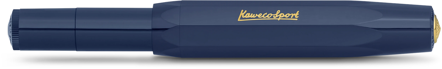 Kaweco Classic Sport fountain pen in navy, capped