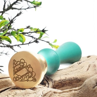 Easter Egg Wax Seal Stamp-#4701 with Turquoise Wood Handle