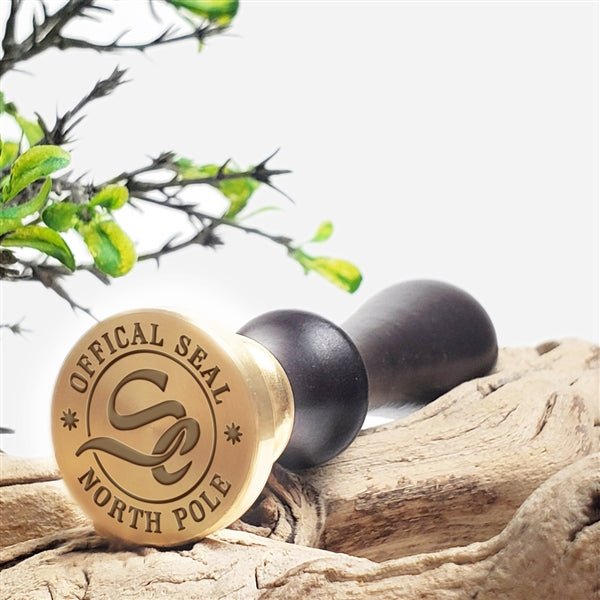 North Pole Seal Wax Seal Stamp with Black Wood Handle #5501CD